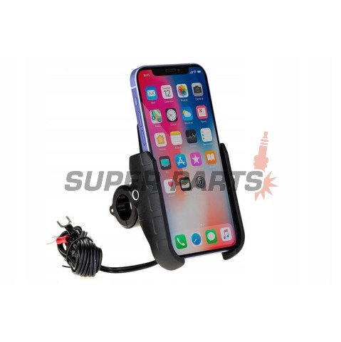 Βάση τηλεφώνου -4 RIDE- με ασύρματο φορτιστής + USB C, αντικραδασμικό - universal