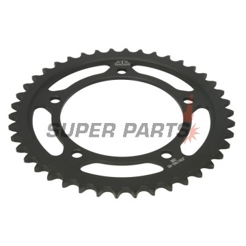 Πίσω γρανάζι -JT- JTR1792,42ZBK, 42 δόντια, μαύρο ψευδάργυρος, ατσάλινο, Kawasaki KLV 1000 2004-2006, Rieju RS-2 125 2005-2006, Suzuki DL 1000 2002-2010, 2014-2019, GSR 600 2006-2011, GSR 750 2011-2016, GSX-R 600 2001-2010, GSX-R 750 2000-2010