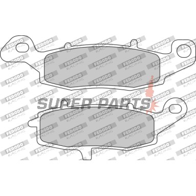 Τακάκια φρένων -FERODO- FDB2049EF, Suzuki V-Strom/GS 500/Bandit/SV 650/Intruder/Marauder 500-800 1996-2012