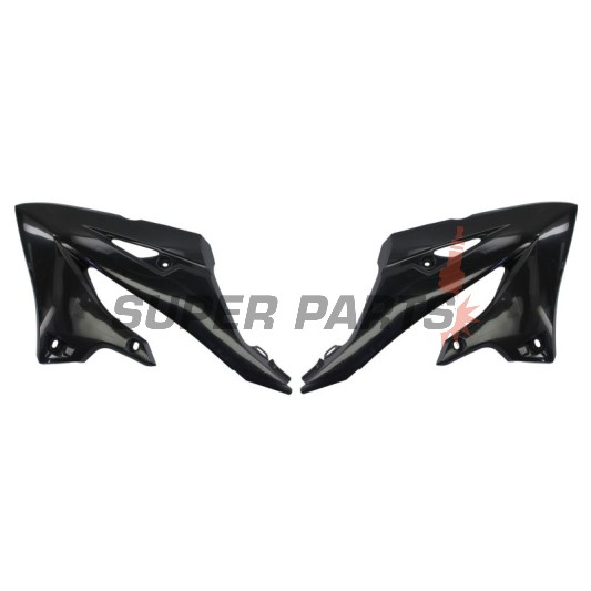Μπροστινά πλαϊνά πλαστικά -POLISPORT- μαύρα, YAMAHA YZ 125/250 2022-2023