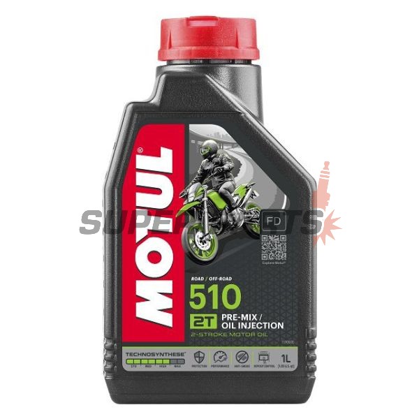 λάδι 2χρονου κινητήρα -MOTUL- 510, 2T, ημισυνθετικό, 1L