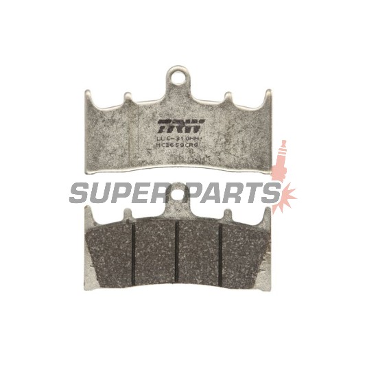Τακάκια φρένων -TRW- MCB659CRQ, Kawasaki VN 1500/1600, ZR 1100, ZRX 1100/1200, ZX-6R 600/636, ZX-7R 750, ZX-9R 900; Suzuki GSF 1200, GSX 1400, GSX-R 1000, VZ 1600 - 1996-2008