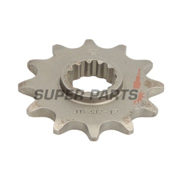 Μπροστινό γρανάζι -JT- JTF432,12, 12 δόντια, Betamotor Jonathan 350 2001-2010, Kawasaki KLX 400 2003, Suzuki DR 350 1990-1999, DR-Z 400 2000-2017, GSF 250 1995-2000, LT 250 1985-1990, 1992-1993, RM 250 2000-2012, RM-X 250 1989-2001