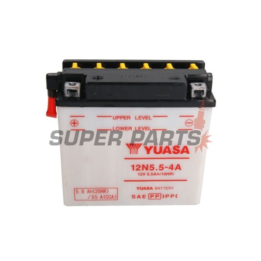 Μπαταρία -YUASA- 12N5.5-4A, 6Ah 12V