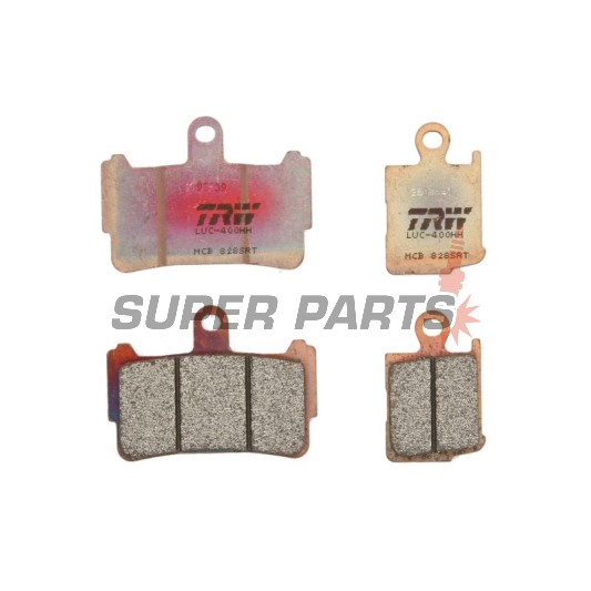 Τακάκια φρένων -TRW- MCB828SRT, sintered, Honda VFR1200F ABS/DCT V4 (2010-2013)