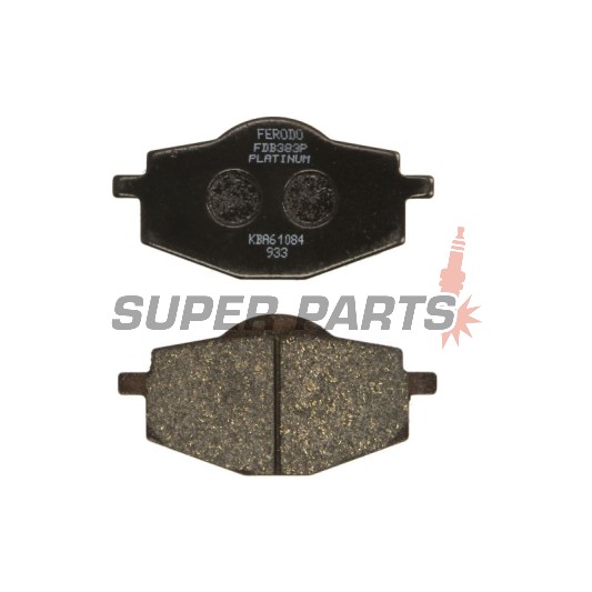 Τακάκια φρένων -FERODO- FDB383P, Beta Euro/Jonathan 350, Gilera RC 600, MBK Flame 125, Yamaha DT/Cygnus/XT/Tenere/YBR/YZ 50-660 1988-2007