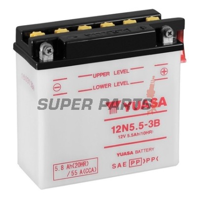 Μπαταρία -YUASA- 12N5.5-3B, 6Ah 12V