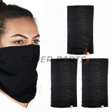 Πολυχρηστικός λαιμός -OXFORD- All Black, σετ 3 τεμ.