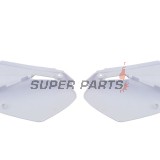 Πίσω πλαϊνά πλαστικά -POLISPORT- λευκά, YAMAHA YZ 85 2002-2014