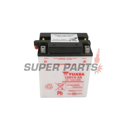 Μπαταρία -YUASA- 12N14-3A, 15Ah 12V