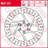 Δίσκος φρένου -TRW- MST231, 295mm, Suzuki VS Intruder 600GL/750GL/800GL/1400GL/1400GLP (1987-2003)