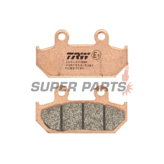Τακάκια φρένων -TRW- MCB571SV, Honda CBR1000F (1987-1988), NX650 Dominator (1993-1994), RS125R (1988), VFR700F/Interceptor (1986-1987), VTZ250 (1988), XL400V Transalp (1992)