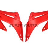 Μπροστινά πλαϊνά πλαστικά -POLISPORT- κόκκινα, HONDA CR 125/250 2002-2007