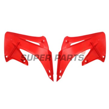 Μπροστινά πλαϊνά πλαστικά -POLISPORT- κόκκινα, HONDA CR 125/250 2002-2007