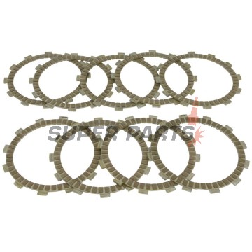 Σετ δίσκων συμπλέκτη -TRW- MCC129-9, Harley-Davidson V-Rod 1130/VRSCA/VRSCAW (2002-2007), Honda VF1000R/F Interceptor & VT1100 Shadow ACE/Aero (1984-2002), Triumph Daytona/Speed Triple/Sprint/Tiger 900-955i (1993-2006)