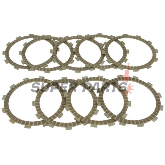 Σετ δίσκων συμπλέκτη -TRW- MCC129-9, Harley-Davidson V-Rod 1130/VRSCA/VRSCAW (2002-2007), Honda VF1000R/F Interceptor & VT1100 Shadow ACE/Aero (1984-2002), Triumph Daytona/Speed Triple/Sprint/Tiger 900-955i (1993-2006)