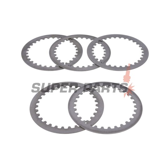 Σετ ατσάλινων δίσκων συμπλέκτη -TRW- MES303-5, Kawasaki EL250 Eliminator (1988-2003), Z440 Ltd/Ltd B.Drive/H/C (1980-1984), ZXR250 (1990-1995)