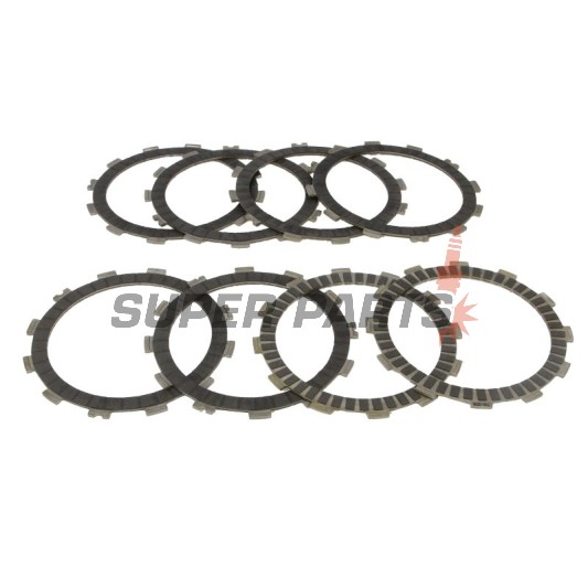 Σετ δίσκων συμπλέκτη -TRW- MCC339-8RAC, Kawasaki KX 250F (2004-2018), ZX-6R/ZX-6RR 600/636 Ninja (2005-2018), Suzuki RM 125 (2001-2012), RM-Z 250 (2004-2019)