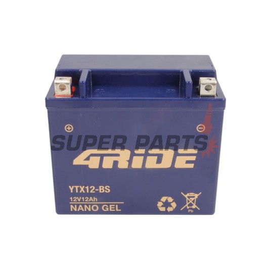 Μπαταρία -4 RIDE- YTX12-BS 4RIDE GEL, 12Ah 12V