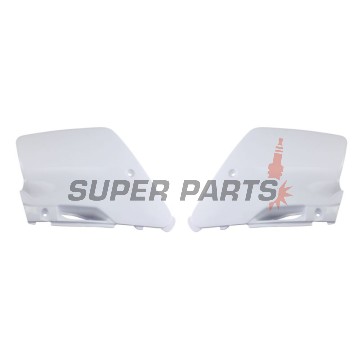 Πίσω πλαϊνά πλαστικά -POLISPORT- λευκά, KAWASAKI KX 125/250 1996-1998