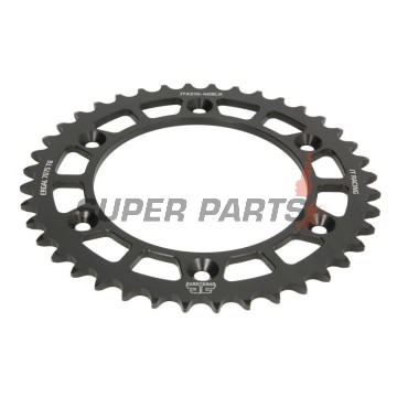 Πίσω γρανάζι -JT- JTA210,40BLK, 40 δόντια, μαύρο, αλουμινίου, Betamotor RR 125 2018-2021, RR 250 2013-2021, RR 400 2013-2016, RR 450 2013-2014, Honda CR 125 1979-2007, CR 250 1984-2008, CR 500 1984-2001, CRF 150 2003-2018, CRF 230 2003-2017