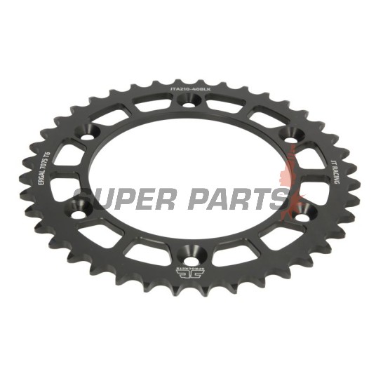 Πίσω γρανάζι -JT- JTA210,40BLK, 40 δόντια, μαύρο, αλουμινίου, Betamotor RR 125 2018-2021, RR 250 2013-2021, RR 400 2013-2016, RR 450 2013-2014, Honda CR 125 1979-2007, CR 250 1984-2008, CR 500 1984-2001, CRF 150 2003-2018, CRF 230 2003-2017