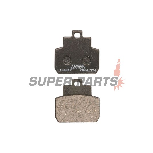 Τακάκια φρένων -FERODO- FDB2207EF, Piaggio Vespa MP3 125/250/400, X8 125, X9 250 2005-2009