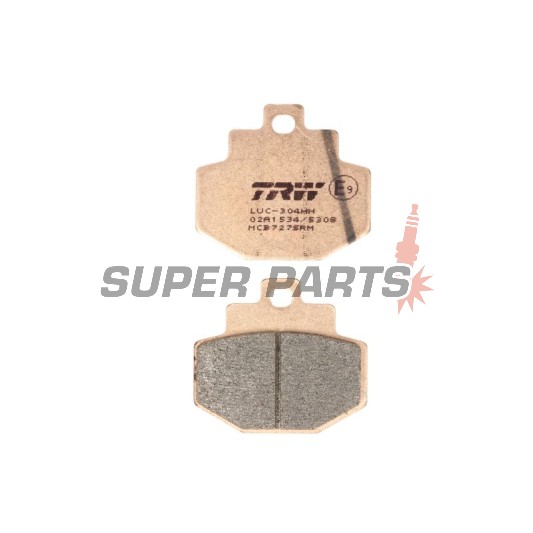 Τακάκια φρένων -TRW- MCB727SRM, sintered, Benelli Adiva 125/150 (1999-2005), Gilera Runner 125/180/200 (2001-2013), Vespa/Piaggio DNA, GT, GTS, GTV, GTX, Hexagon, Granturismo 125/150/200/300 (2000-2016)