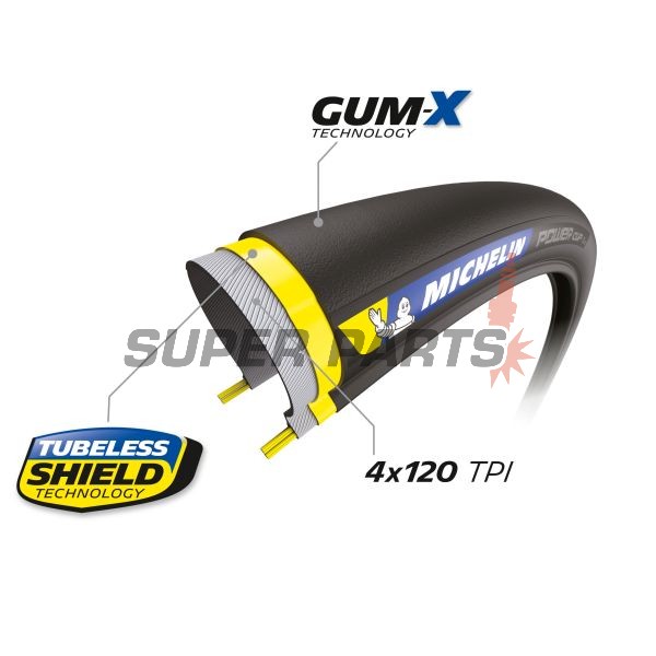 Ελαστικό ποδηλάτου -MICHELIN- 700X28C, POWER CUP CLASSIC