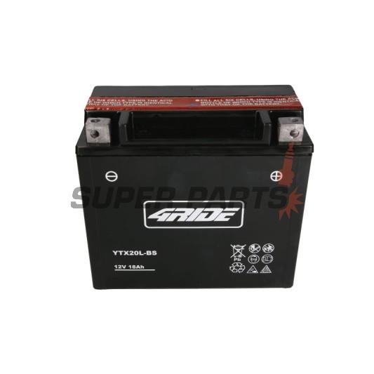 Μπαταρία -4 RIDE- YTX20L-BS 4RIDE, 18.9Ah 12V