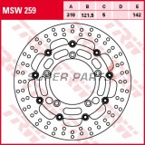 Δίσκος φρένου -TRW- MSW259, 310mm, Suzuki DL650/1000 V-Strom XT ABS, GSF650/1250 Bandit ABS, GSR600/750, GSX650F/1250FA, Hayabusa 1300, B-King, GSX-S750, M109R/VZR1800 Intruder (1997-2020)