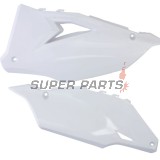 Πίσω πλαϊνά πλαστικά -POLISPORT- λευκά, KAWASAKI KX 250/450 2019-2023