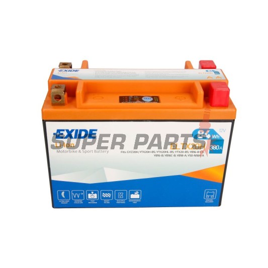 Μπαταρία -EXIDE- ELTX20H, 84Wh (7Ah), 12V, Lithium-ion