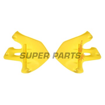 Μπροστινά πλαϊνά πλαστικά -POLISPORT- κίτρινα, SUZUKI RM 125/250 1999-2000