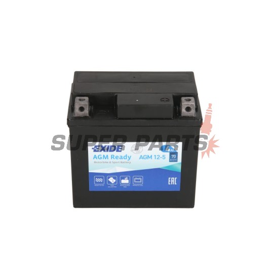 Μπαταρία -EXIDE- YTX5L-BS READY, 4Ah 12V