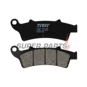 Τακάκια φρένων -TRW- MCB726, Aprilia Atlantic/Scarabeo/Sportcity (125-500, 2003-2015); Kymco People 125i GT; Malaguti Madison 250/400; Peugeot Elyseo 125; Piaggio Beverly 350