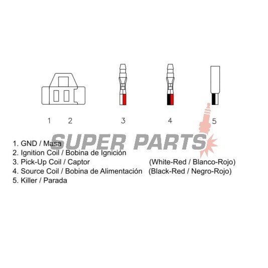 CDI -DZE- APRILIA AMICO, AREA 51, GULLIVER, RALLY, SCARABEO, SONIC, SR; BENELLI 491, K2, NAKED, PEPE; BETA TEMPO; ITALJET DRAGSTER; MALAGUTI CENTRO, F10; MBK CW; YAMAHA AEROX 50 1990-2008