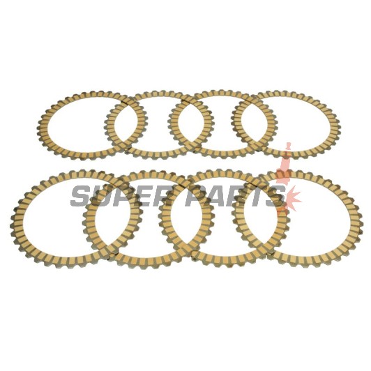 Σετ δίσκων συμπλέκτη -TRW- MCC803-8C, Harley-Davidson Electra Glide, Tour Glide, Dyna, Softail, Sportster XL/XLH/XR 883/1200, Road King, Low Rider, Nightster, Forty-Eight, Iron, Seventy-Two (1990-2017)