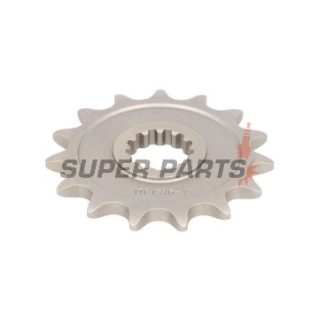 Μπροστινό γρανάζι -JT- JTF1536,15, 15 δόντια, Kawasaki ZX-6R 600 2007-2020, ZX-6R 636 2013-2020