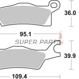 Τακάκια φρένων -BREMBO- 07GR27SD, Can-Am Outlander 450 EFI, 800R EFI (2009-2016)