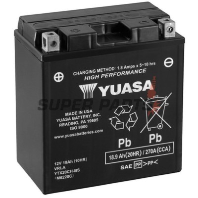 Μπαταρία -YUASA- YTX20CH-BS, 19Ah 12V