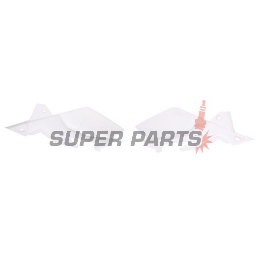 Πίσω πλαϊνά πλαστικά -POLISPORT- λευκά, HUSQVARNA CR, TC, TE, WR 125-510 2005-2011