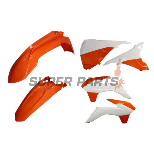 Σετ πλαστικών -POLISPORT- KTM EXC, EXC-F 125-500 2014-2016