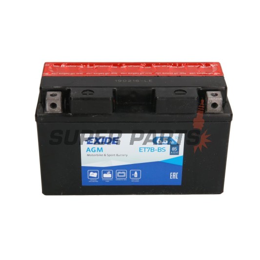 Μπαταρία -EXIDE- YT7B-BS, 6.5Ah 12V
