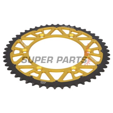 Πίσω γρανάζι -JT- JTX822,50GLD, 50 δόντια, χρυσό, υβριδικό, Betamotor RR 250 2005-2012, RR 400/525 2005-2009, RR 450 2005-2010, RR 520 2010, RR Enduro 350 2011-2012, RR Enduro 400 2010-2012, Cagiva WMX 125 1989-1992, Gas Gas EC 125 2000-2013