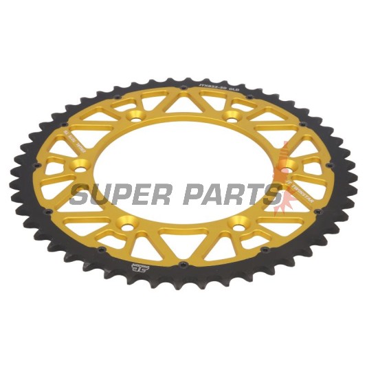 Πίσω γρανάζι -JT- JTX822,50GLD, 50 δόντια, χρυσό, υβριδικό, Betamotor RR 250 2005-2012, RR 400/525 2005-2009, RR 450 2005-2010, RR 520 2010, RR Enduro 350 2011-2012, RR Enduro 400 2010-2012, Cagiva WMX 125 1989-1992, Gas Gas EC 125 2000-2013