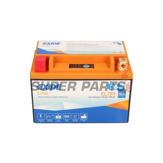 Μπαταρία -EXIDE- ELTX9, 36Wh (3Ah), 12V, Lithium-ion