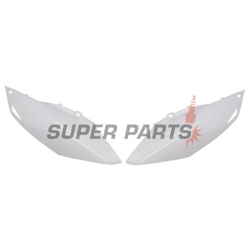Πίσω πλαϊνά πλαστικά -POLISPORT- λευκά, HONDA CRF 250/450 2013-2017