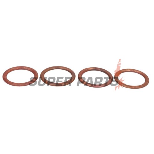 Φλάντζα εξάτμισης -WINDEROSA- Kawasaki GPZ 550 1981, Kawasaki KZ 550 1980-1983, Kawasaki ZR 750 1991-1993, 2005, Kawasaki ZX 550 1984-1985, Kawasaki ZX 600 1988-1997