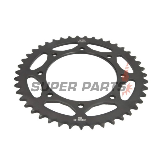 Πίσω γρανάζι -JT- JTR487,43, 43 δόντια, ατσάλινο, Kawasaki BJ 250 1994-1999, KL 650 1989-1991, KLE 500 1991-2007, KLR 650 1987-2017, KLX 650 1993-1996